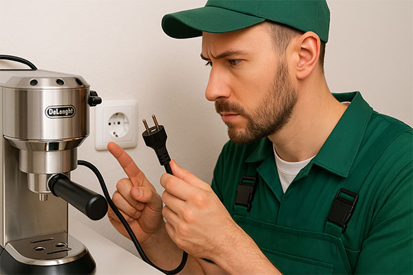 بررسی منبع تغذیه اسپرسو ساز 
