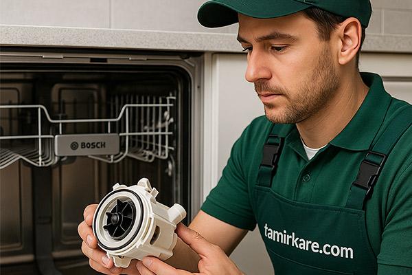 تعویض پمپ تخلیه ماشین ظرفشویی 