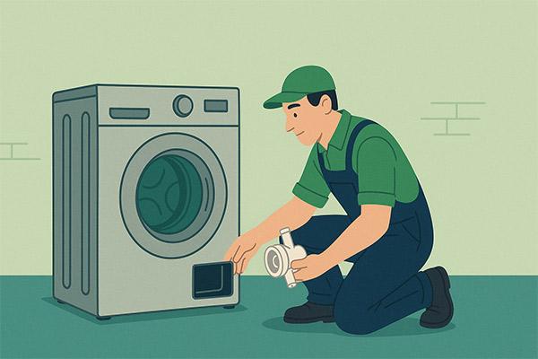 تعویض پمپ تخلیه لباسشویی دوو