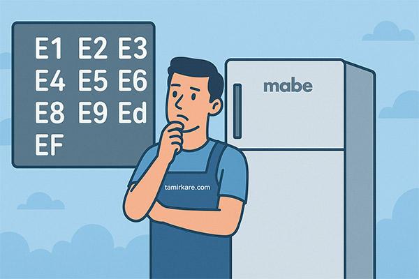 راهنمای ارور یخچال مابه
