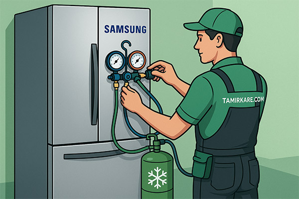 شارژ گاز یخچال سامسونگ