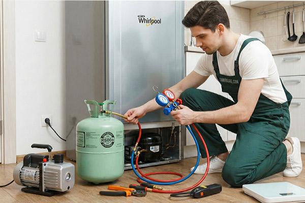 شارژ گاز یخچال ویرپول