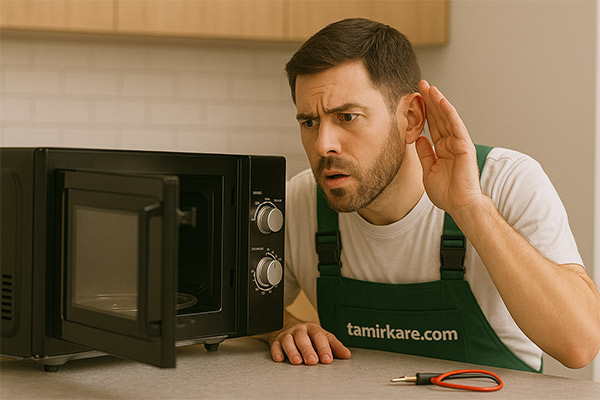 بررسی علت صدای زیاد ماکروفر