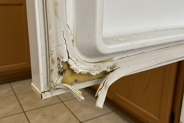 پوسیدگی و پاره شدن لاستیک نوار درب یخچال