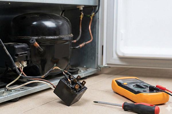 خرابی رله یخچال دلیل روشن نشدن یخچال است