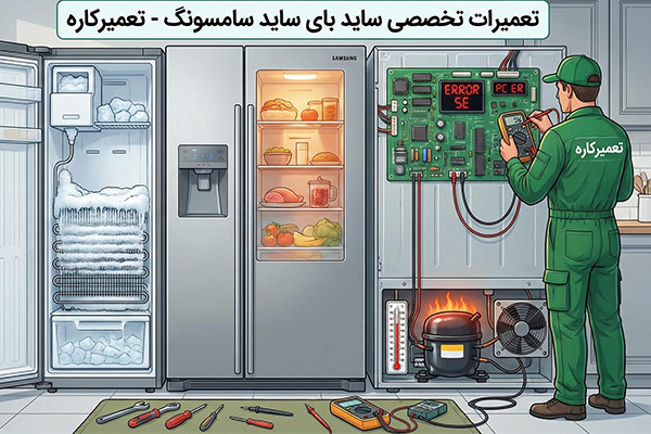 عیب یابی ساید بای ساید سامسونگ