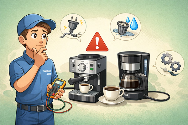 علت کار نکردن اسپرسو ساز