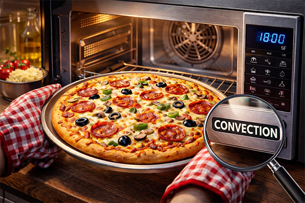 پخت پیتزا با کانوکشن