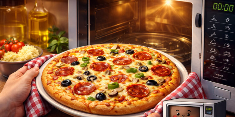 پخت پیتزا در ماکروفر